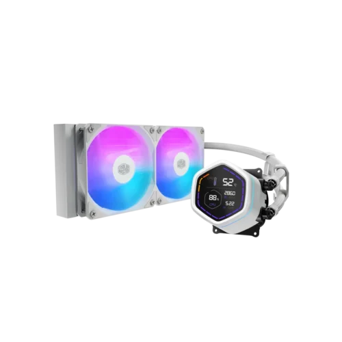 COOLER MASTER ML Core Nex Digital 240 White ARGB AIO Liquid Cooler - MLX-D24M-A18PW-RD