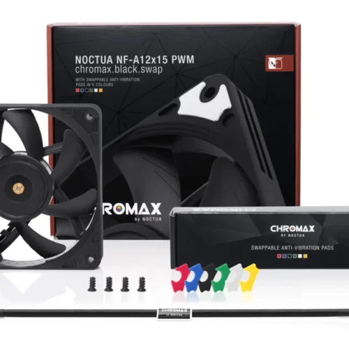 Noctua NF-A12x15 PWM chromax.black.swap 120mm Slim Premium Fan - NF-A12X15PWM CH.BK.S