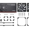 NOCTUA NF-A14x25 G2 PWM Sx2-PP chromax.black 140mm Dual Fan Set - NF-A14x25 G2 PWM Sx2-PP CH.BK