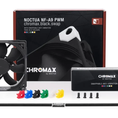 Noctua NF-A9 PWM chromax.black.swap 92x92x25mm High-Efficiency Quiet Premium Cooling Fan - NF-A9 PWM CH.BK.S