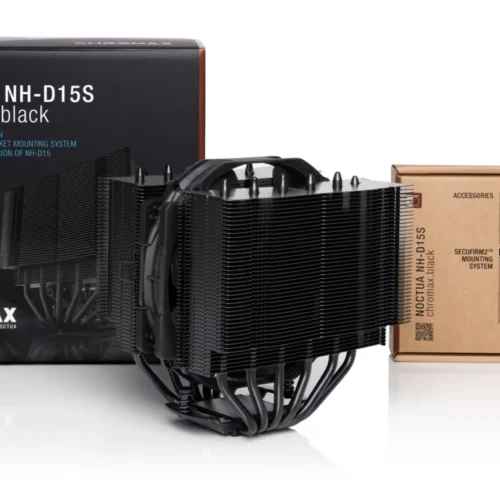 Noctua NH-D15S chromax.black 140mm Asymmetrical Dual Tower CPU Cooler - NH-D15S CH.BK