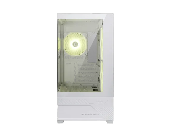 product_176717198953bb45713bd0197feb1b46efe7f0ec2f MSI MAG PANO M110R White Mini Tower mATX PC Case 270-Degree Tempered Glass ARGB - MAG PANO M110R WHITE