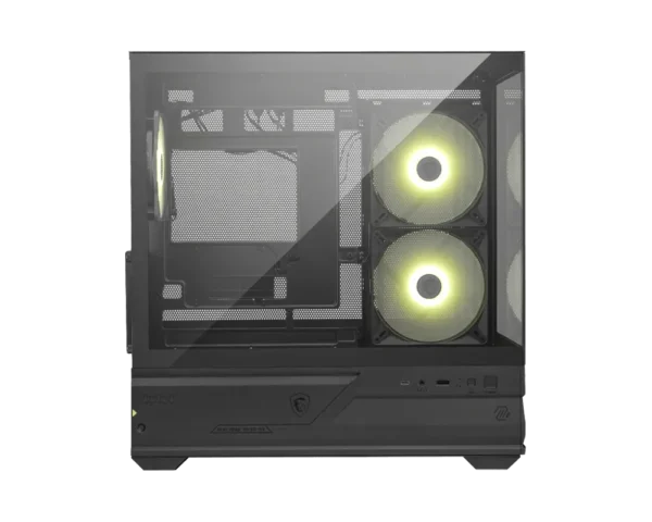 MSI MAG PANO M110R Black mATX Mini Tower Panoramic Tempered Glass ARGB Case - MAG PANO M110R