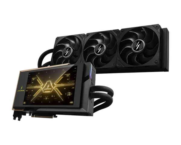 MSI GeForce RTX 5090 LIGHTNING Z 32GB GDDR7 Liquid Cooled GPU w/ 8-Inch Display - RTX 5090 32G LIGHTNING Z