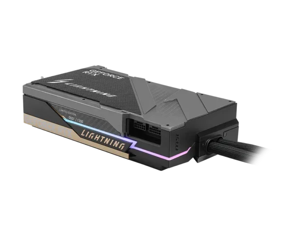 MSI GeForce RTX 5090 LIGHTNING Z 32GB GDDR7 Liquid Cooled GPU w/ 8-Inch Display - RTX 5090 32G LIGHTNING Z