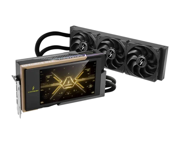 MSI GeForce RTX 5090 LIGHTNING Z 32GB GDDR7 Liquid Cooled GPU w/ 8-Inch Display - RTX 5090 32G LIGHTNING Z