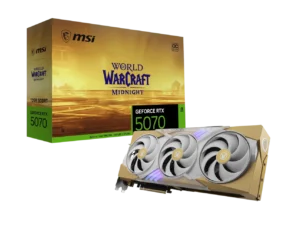 MSI - RTX 5070 12G World of Warcraft MIDNIGHT LIGHT EDITION OC - 12GB - RTX 5070 12G World of Warcraft MIDNIGHT LIGHT EDITION OC
