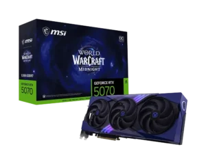 MSI - RTX 5070 12G World of Warcraft MIDNIGHT VOID EDITION OC - 12GB - RTX 5070 12G World of Warcraft MIDNIGHT VOID EDITION OC