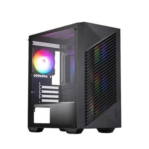 MSI PRO FORGE M050A mATX Mini Tower PC Case Tempered Glass 4x Auto-RGB Fans - PRO FORGE M050A