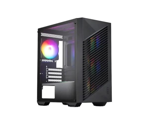MSI PRO FORGE M050A mATX Mini Tower PC Case Tempered Glass 4x Auto-RGB Fans - PRO FORGE M050A