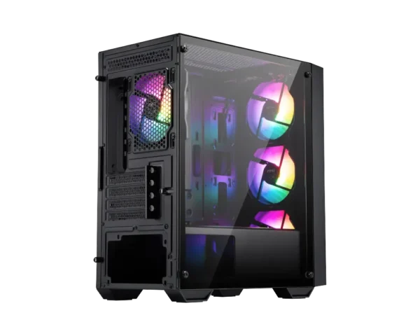 MSI PRO FORGE M050A mATX Mini Tower PC Case Tempered Glass 4x Auto-RGB Fans - PRO FORGE M050A