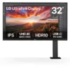 LG 31.5" UHD 4K IPS Ergo Monitor with USB-C 60W PD HDR10 DCI-P3 95% - 32UN880K-B