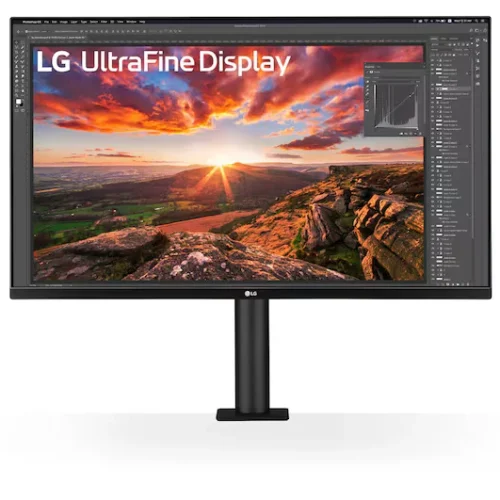 LG 31.5" UHD 4K IPS Ergo Monitor with USB-C 60W PD HDR10 DCI-P3 95% - 32UN880K-B