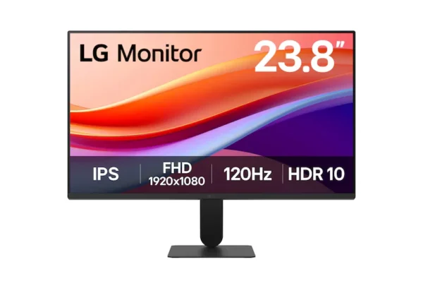 LG 23.8" IPS Full HD 1080p 120Hz 5ms HDR10 sRGB 99% Virtually Borderless Monitor - 24U411A-B