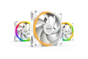 Be Quiet! Light Wings White 120mm PWM Triple-Pack ARGB Case Fans with 18 ARGB LEDs and ARGB Hub - BL100