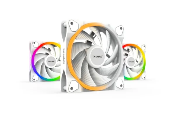 01_120_PWM_highspeed Be Quiet! Light Wings White 120mm PWM High-Speed Triple-Pack ARGB Case Fans with 18 ARGB LEDs and ARGB Hub - BL101