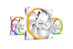 Be Quiet! Light Wings White 140mm PWM Triple-Pack ARGB Case Fans with 20 ARGB LEDs and ARGB Hub - BL102
