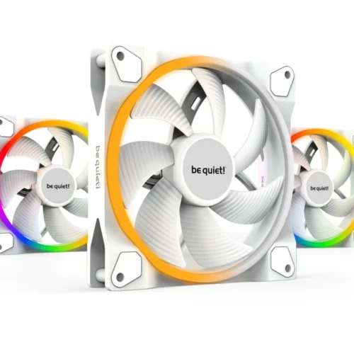 Be Quiet! Light Wings White 140mm PWM Triple-Pack ARGB Case Fans with 20 ARGB LEDs and ARGB Hub - BL102