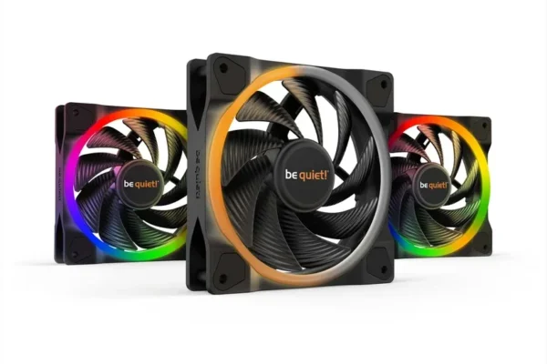 01_Light_Wings_120mm_PWM_high_speed_Triple_Pack Be Quiet! Light Wings 120mm PWM High-Speed ARGB High Pressure Fan Triple Pack w/ ARGB Hub - BL077