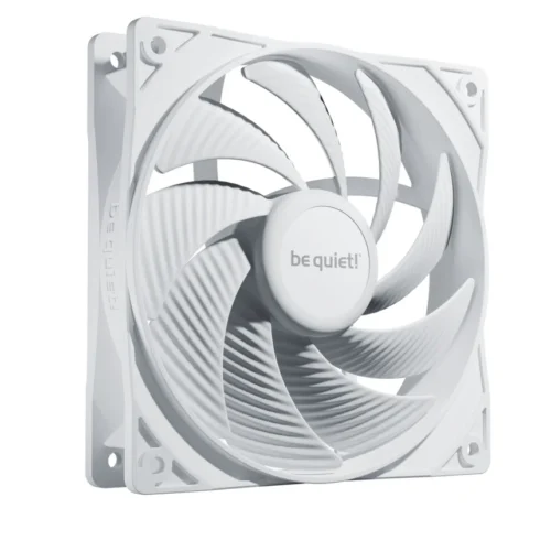 BE QUIET! Pure Wings 3 120mm PWM High-Speed Case Fan, Closed Loop Motor, Rifle Bearing, White - BL111