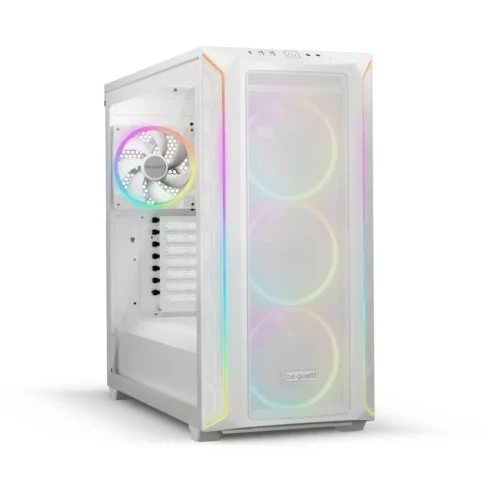 Be Quiet! Shadow Base 800 FX White Airflow ATX Midi-Tower Case with 4 Light Wings ARGB Fans & Tempered Glass - BGW64