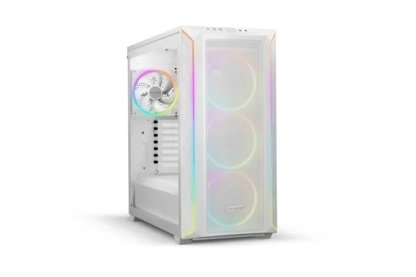 01_Shadow_Base_800_FX_white Be Quiet! Shadow Base 800 FX White Airflow ATX Midi-Tower Case with 4 Light Wings ARGB Fans & Tempered Glass - BGW64