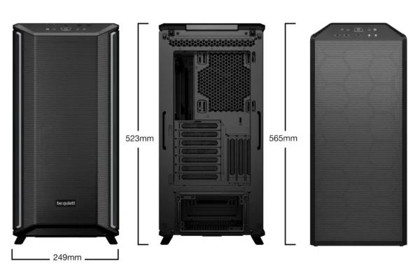 02_Dark_Base_701 BE QUIET! Dark Base 701 Black Mid-Tower E-ATX PC Case with ARGB Lighting & Tempered Glass - BGW58