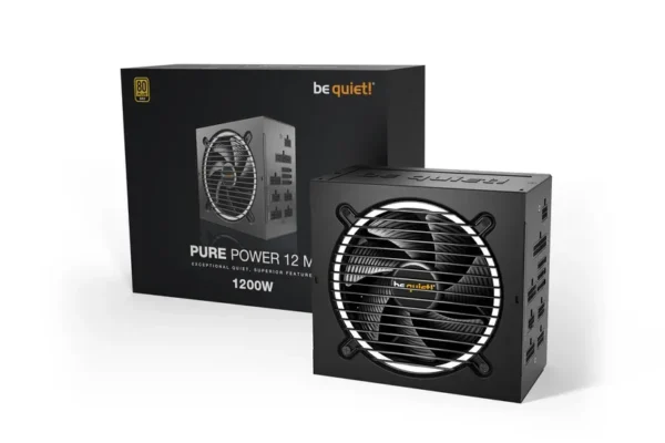 02_Pure_Power_12_M_1200W Be Quiet! Pure Power 12 M 1200W 80 Plus Gold ATX 3.0 PCIe 5.0 Modular Power Supply with 12VHPWR - BN513