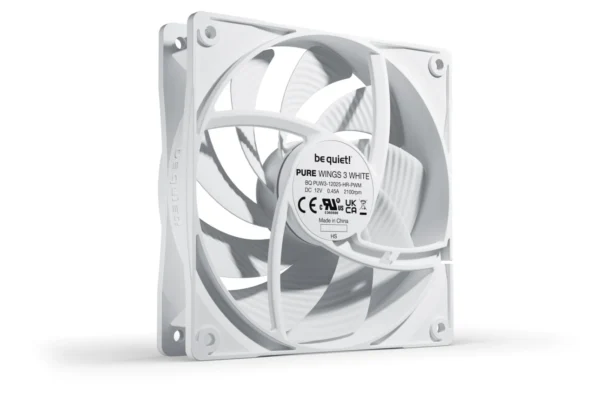 02_Pure_Wings_3_120mm_PWM_high-speed_White BE QUIET! Pure Wings 3 120mm PWM High-Speed Case Fan, Closed Loop Motor, Rifle Bearing, White - BL111