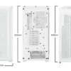 02_Shadow_Base_800_FX_white Be Quiet! Shadow Base 800 FX White Airflow ATX Midi-Tower Case with 4 Light Wings ARGB Fans & Tempered Glass - BGW64