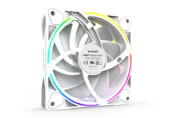 04_120_PWM_highspeed Be Quiet! Light Wings White 120mm PWM High-Speed Triple-Pack ARGB Case Fans with 18 ARGB LEDs and ARGB Hub - BL101