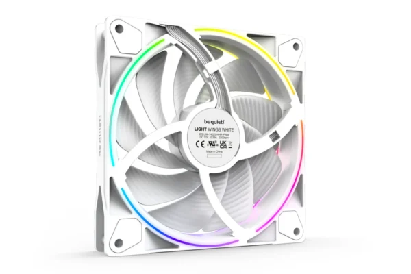 04_140_PWM_highspeed Be Quiet! Light Wings White 140mm PWM High-Speed Triple-Pack ARGB Case Fans with 20 ARGB LEDs and ARGB Hub - BL103