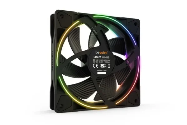 Be Quiet! Light Wings 120mm PWM ARGB High Airflow PC Case Fan Triple Pack w/ ARGB Hub - BL076