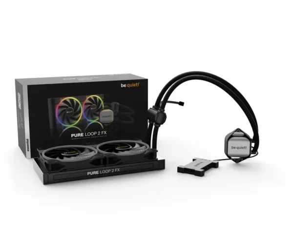 04_Pure_Loop_2_FX Be Quiet! Pure Loop 2 FX 280mm ARGB All-in-One Liquid CPU Cooler with Light Wings Fans - BW014