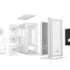 04_Shadow_Base_800_FX_white Be Quiet! Shadow Base 800 FX White Airflow ATX Midi-Tower Case with 4 Light Wings ARGB Fans & Tempered Glass - BGW64