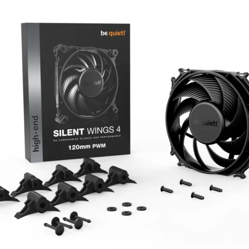 Be Quiet! Silent Wings 4 120mm PWM Fluid-Dynamic Bearing High Performance PC Case & Radiator Fan - BL093