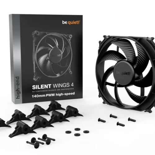 Be Quiet! Silent Wings 4 140mm PWM High-Speed Fluid-Dynamic Bearing Radiator & Heatsink PC Fan - BL097