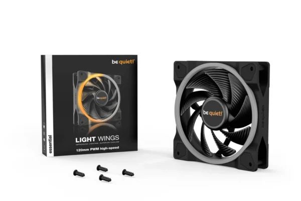 Be Quiet! Light Wings 120mm PWM High-Speed ARGB High Pressure Fan - BL073