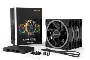 Be Quiet! Light Wings 120mm PWM ARGB High Airflow PC Case Fan Triple Pack w/ ARGB Hub - BL076
