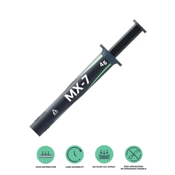 0840033403542_700x ARCTIC MX-7 4g Ultimate Performance Thermal Paste Compound Viscosity 35000-38000 Poise Grey - ACTCP00090A