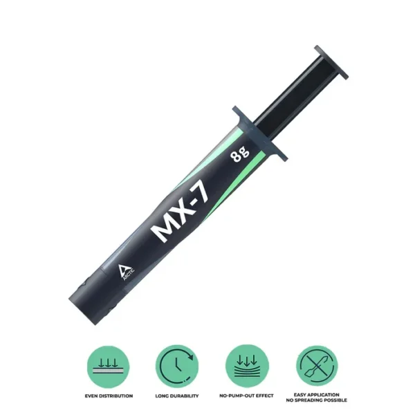 0840033403559_700x ARCTIC MX-7 8g Ultimate Performance Thermal Paste Compound Viscosity 35000-38000 Poise Grey - ACTCP00091A
