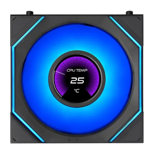 LIAN LI UNI FAN SL-INF FLEX LCD 120 Black - 1.8" Display 400x400 - ARGB FDB Fan - G9F.12SLIND1F1B.K0