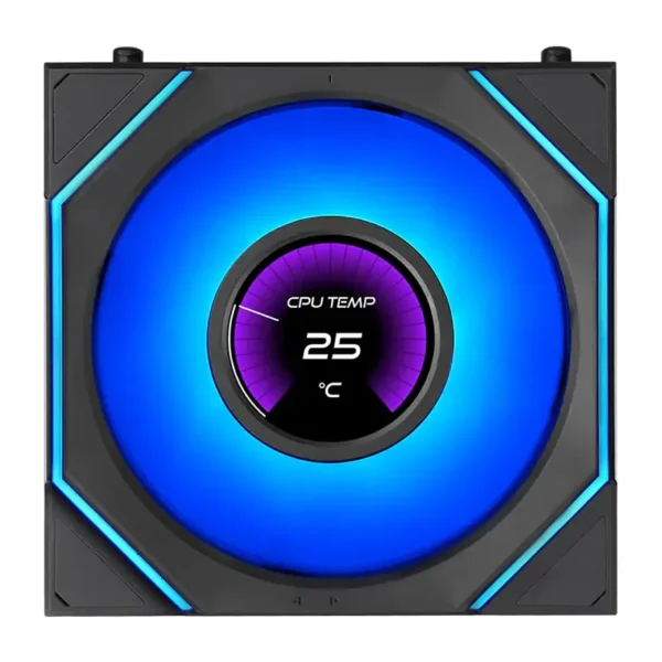 LIAN LI UNI FAN SL-INF FLEX LCD 120 Reverse Blade Black - 1.8" Display - ARGB FDB Fan - G9F.12RSLIND1F1B.K0