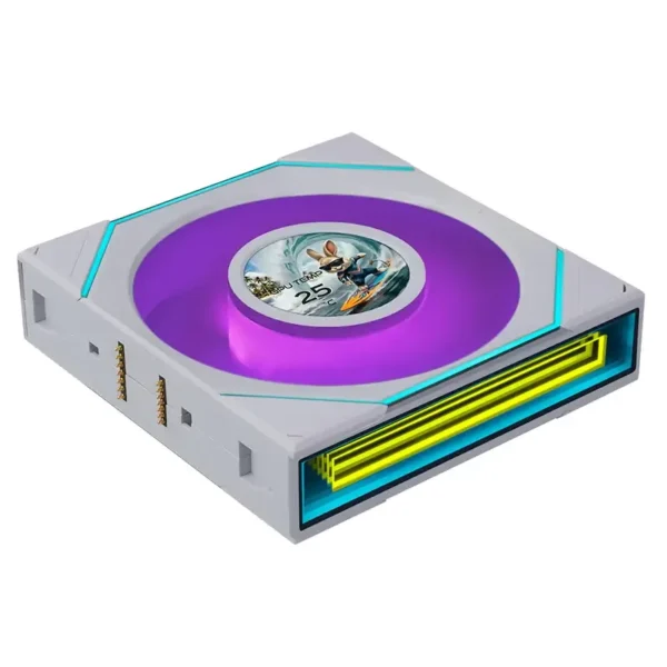 120mm-Case-Fans-Lian-Li-Uni-Fan-SL-Infinity-1-8in-LCD-Flex-2-4GHz-Wireless-120mm-Reverse-Blade-ARGB-Fan-White-12RSLIND1F1W-9 Lian Li UNI Fan SL-INF Flex LCD 120 Reverse Blade White - 1.8" LCD Screen - 12RSLIND1F1W