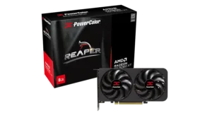 PowerColor Reaper AMD Radeon RX 9060 XT 8GB GDDR6 128-bit PCIe 5.0 Dual Fan Compact Gaming Graphics Card RX9060XT 8G-A