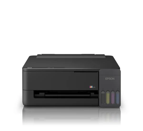 250310_Lou3SCX_BodyBlack_TankGrey_STD3_Final Epson EcoTank L1310 A4 Color Ink Tank Printer 11ipm Print Only Heat-Free USB 2.0 C11CL64503