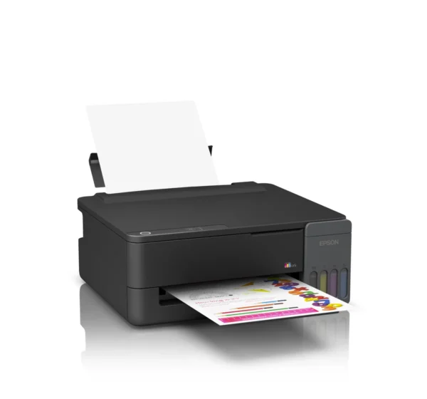 250430_Lou3SCX_BodyBlack_TankGrey_STD4_Final Epson EcoTank L1310 A4 Color Ink Tank Printer 11ipm Print Only Heat-Free USB 2.0 C11CL64503