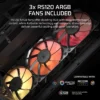 3200D_RS_ARGB_Black_Artboard05_AA CORSAIR 3200D RS ARGB Mid-Tower ATX PC Case Black, High-Airflow, Tempered Glass - CC-9011344-WW