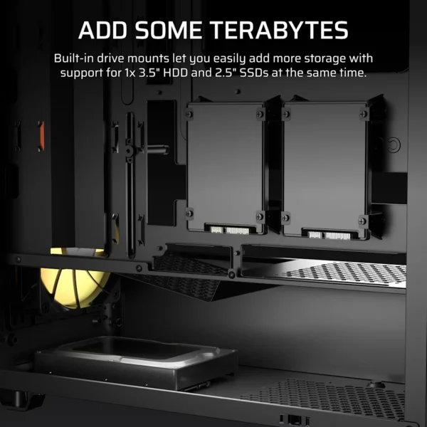 3200D_RS_ARGB_Black_Artboard07_AA CORSAIR 3200D RS ARGB Mid-Tower ATX PC Case Black, High-Airflow, Tempered Glass - CC-9011344-WW