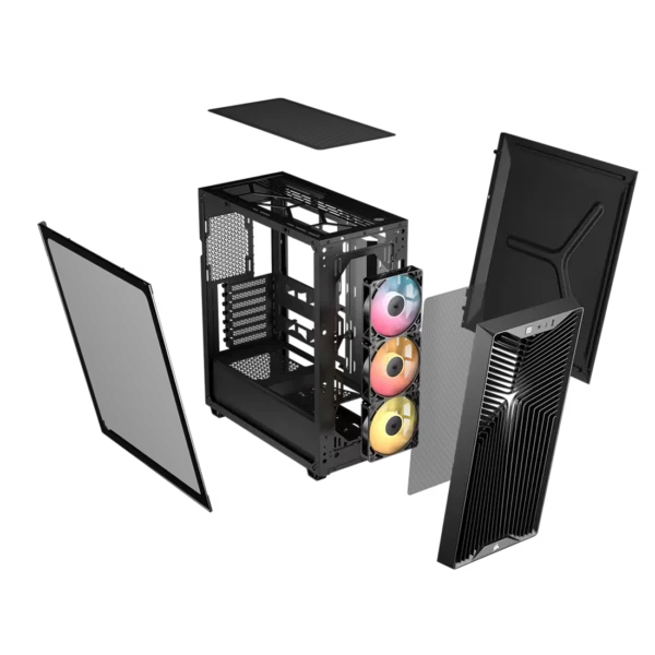 3200D_RS_ARGB_Black_Artboard10_AA CORSAIR 3200D RS ARGB Mid-Tower ATX PC Case Black, High-Airflow, Tempered Glass - CC-9011344-WW